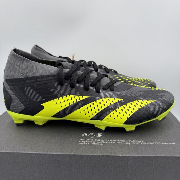 Adidas Predator Accuracy.2 FG Soccer Cleats Black Volt IG0781 Men\'s Size 10 main image 8
